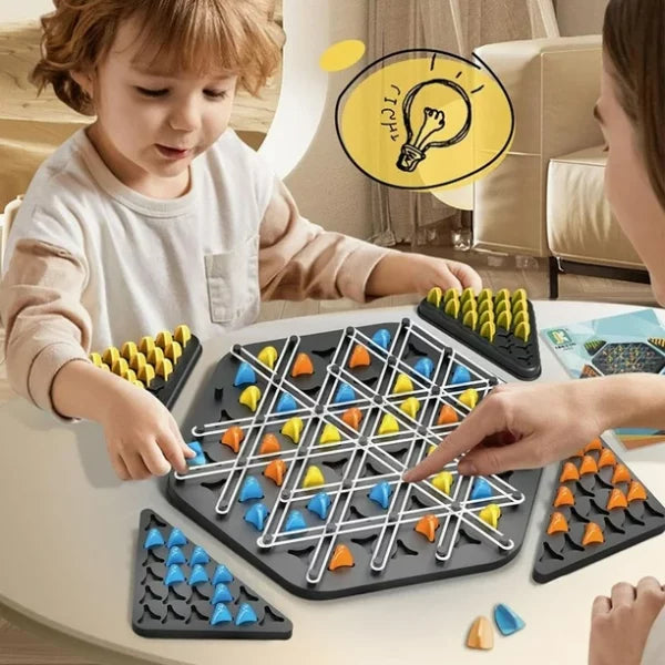 Joc cu benzi elastice | TRIANGLE GAME