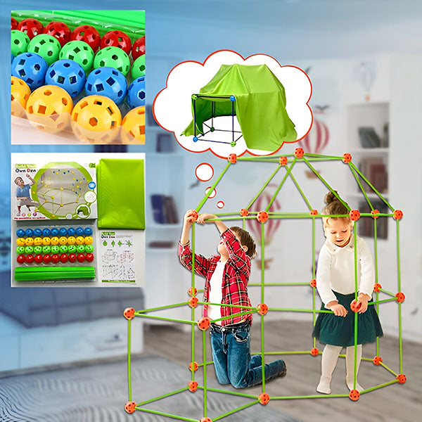Kit pentru copii pentru construirea de forturi