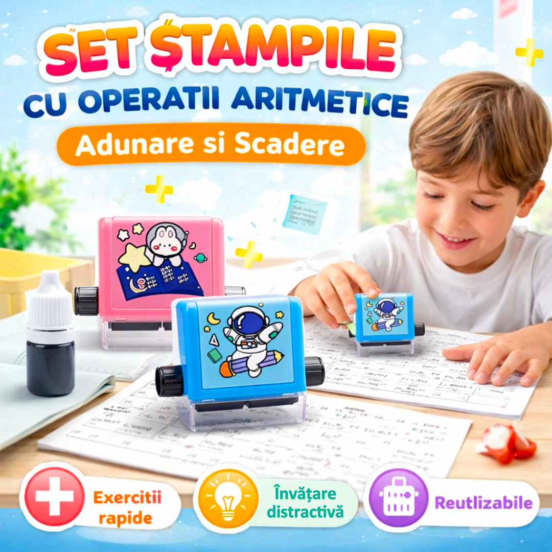 Set Ștampile Operații Aritmetice (Adunare și Scădere) | Numerix